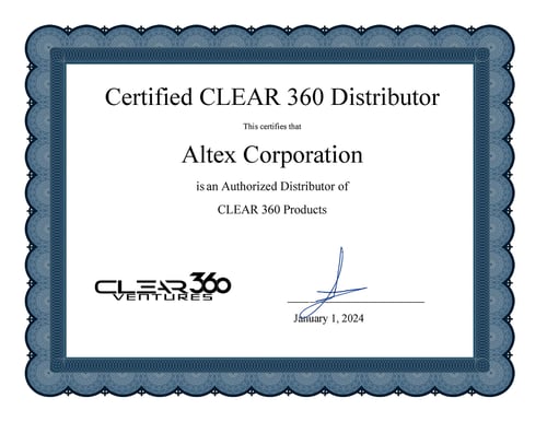 ALTEX CLEAR  certificate_140