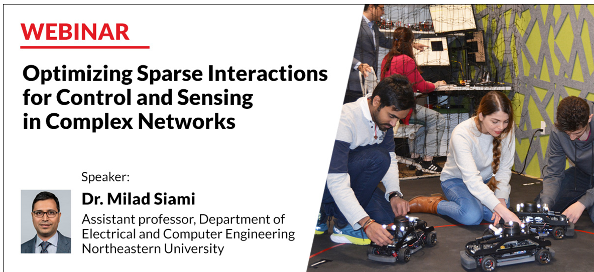 Webinar:Optimizing Sparse Interactions for Control and Sensing in Complex Networksのサムネイル