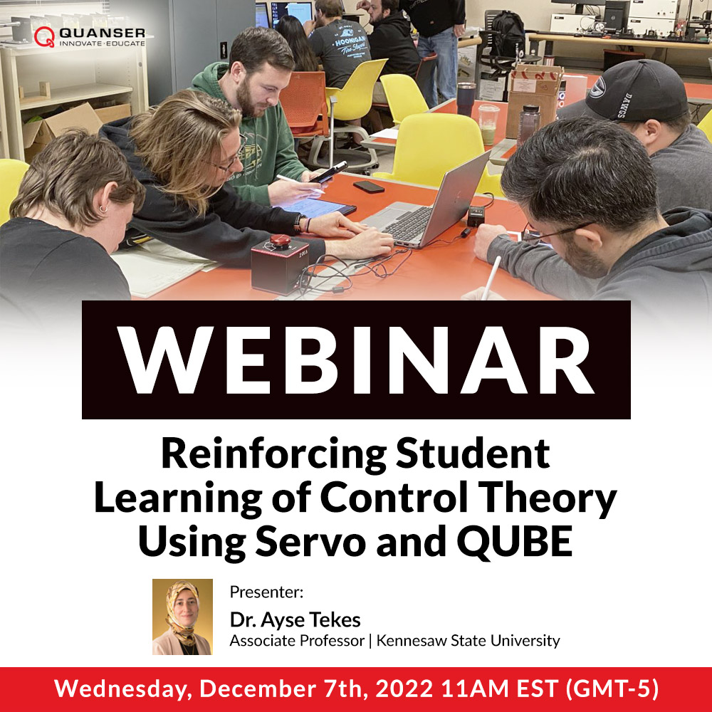 Webinar:Quanser ServoとQUBEを用いた制御理論の学生向け学習強化のサムネイル