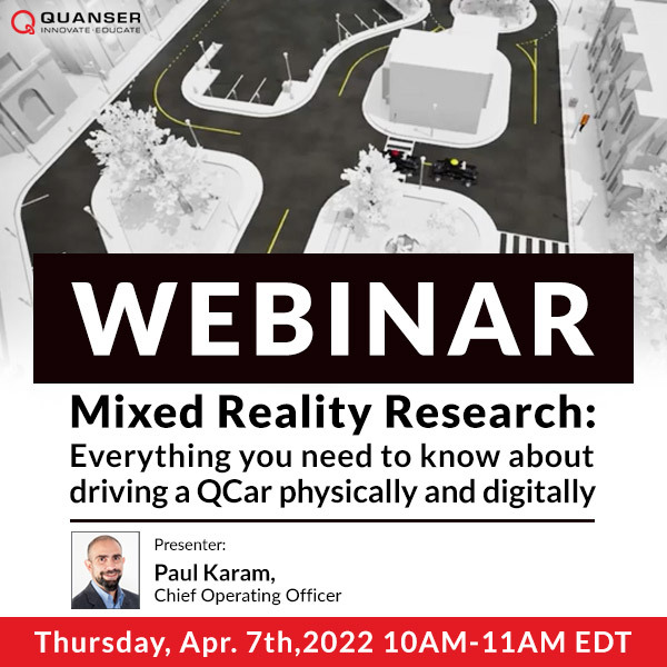 Webinar:複合現実感研究/QCarの物理的およびデジタル的な運転について知っておくべきすべてのことのサムネイル