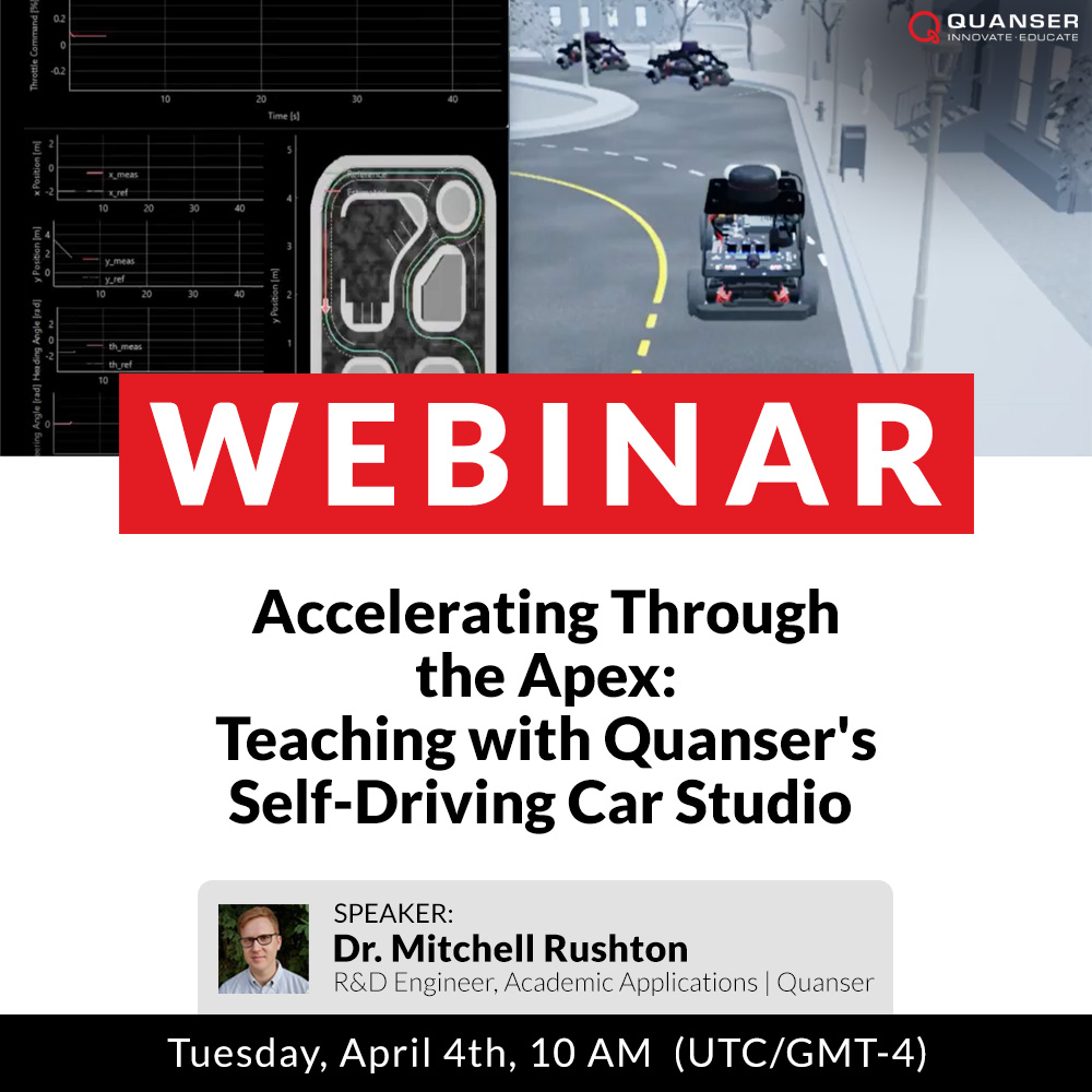 Webinar:頂点を目指して加速する - Quanserの自動運転車スタジオを使った授業のサムネイル
