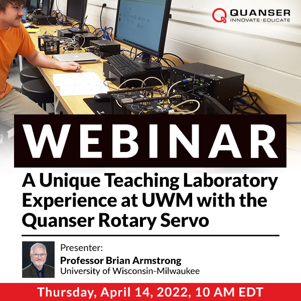 Webinar:Quanser社Rotary Servoを用いたUWMでのユニークな教育実験体験のサムネイル